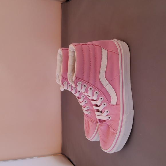 Vans hi-top unisex pink canvas sneakers - Picture 4 of 5